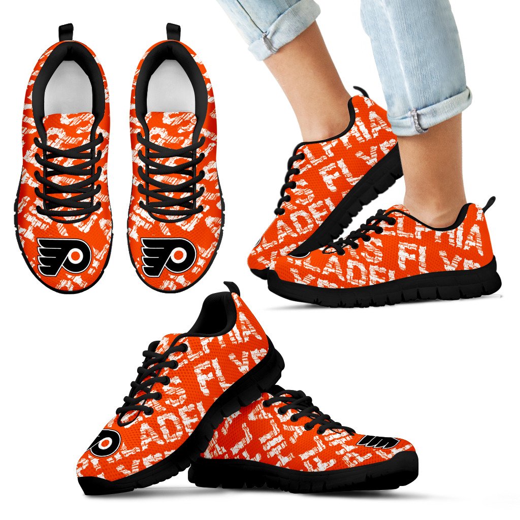 Vintage Logo Beautiful Philadelphia Flyers Sneakers V1 Vintage Logo Beautiful Philadelphia Flyers Sneakers V1