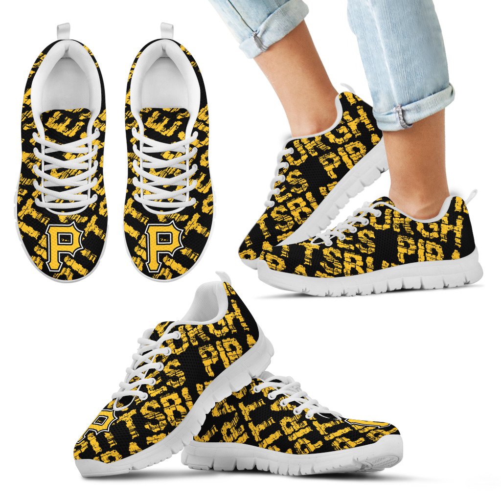 Vintage-Logo-Beautiful-Pittsburgh-Pirates-Sneakers-1