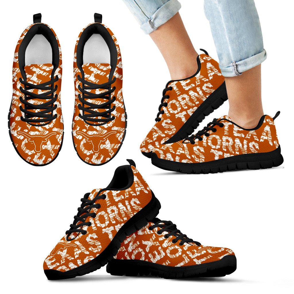 Vintage Logo Beautiful Texas Longhorns Sneakers Vintage Logo Beautiful Texas Longhorns Sneakers