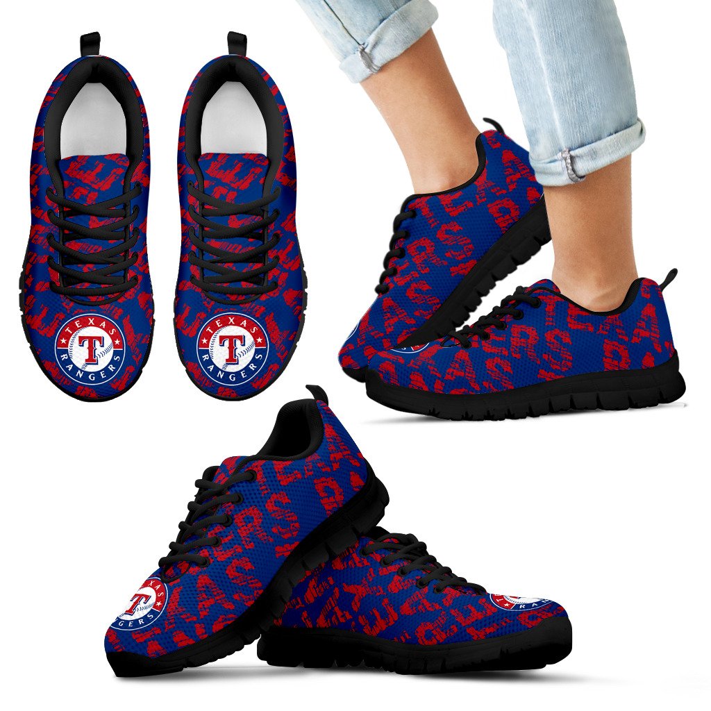 Vintage Logo Beautiful Texas Rangers Sneakers Vintage Logo Beautiful Texas Rangers Sneakers