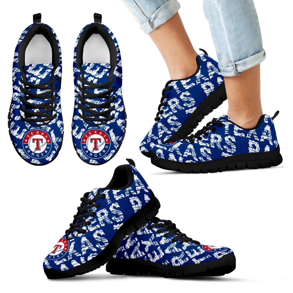Vintage Logo Beautiful Texas Rangers Sneakers Vintage Logo Beautiful Texas Rangers Sneakers