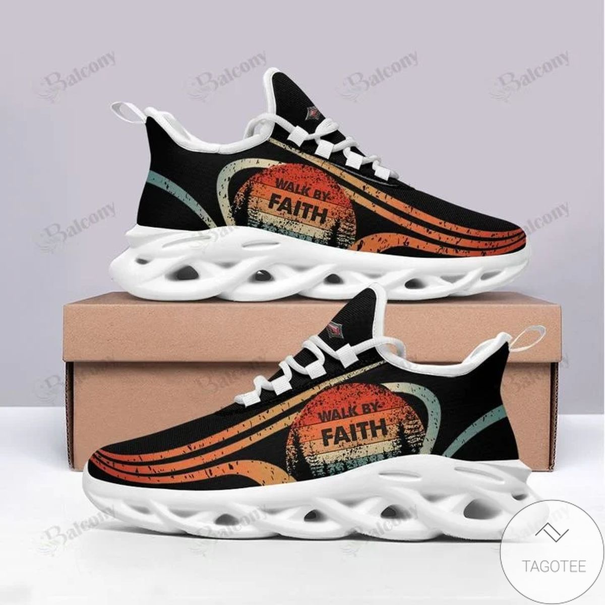 Vintage Retro Jesus Walk By Faith Max Soul Shoes Vintage Retro Jesus Walk By Faith Max Soul Shoes