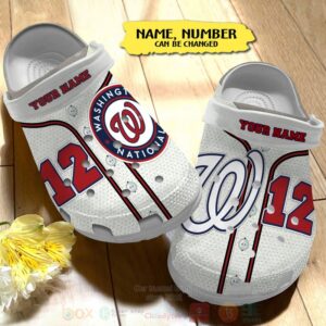 Washington Nationals Personalized Crocband Crocs Clog Shoes