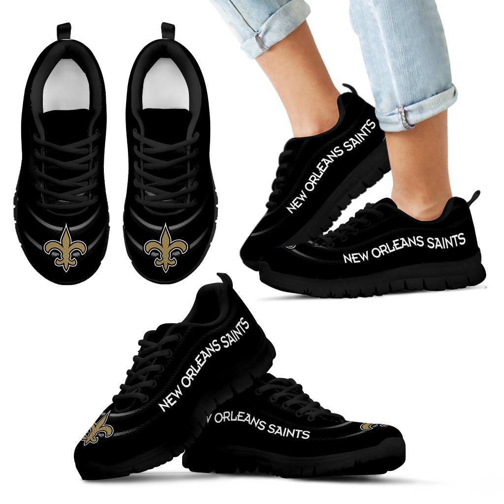 Wave Red Floating Pattern New Orleans Saints Sneakers Wave Red Floating Pattern New Orleans Saints Sneakers