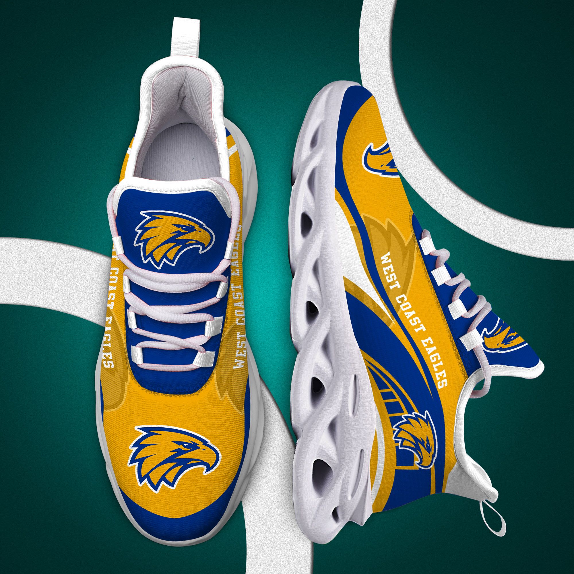 West Coast Eagles Afl Clunky Max Soul Shoes West Coast Eagles Afl Clunky Max Soul Shoes