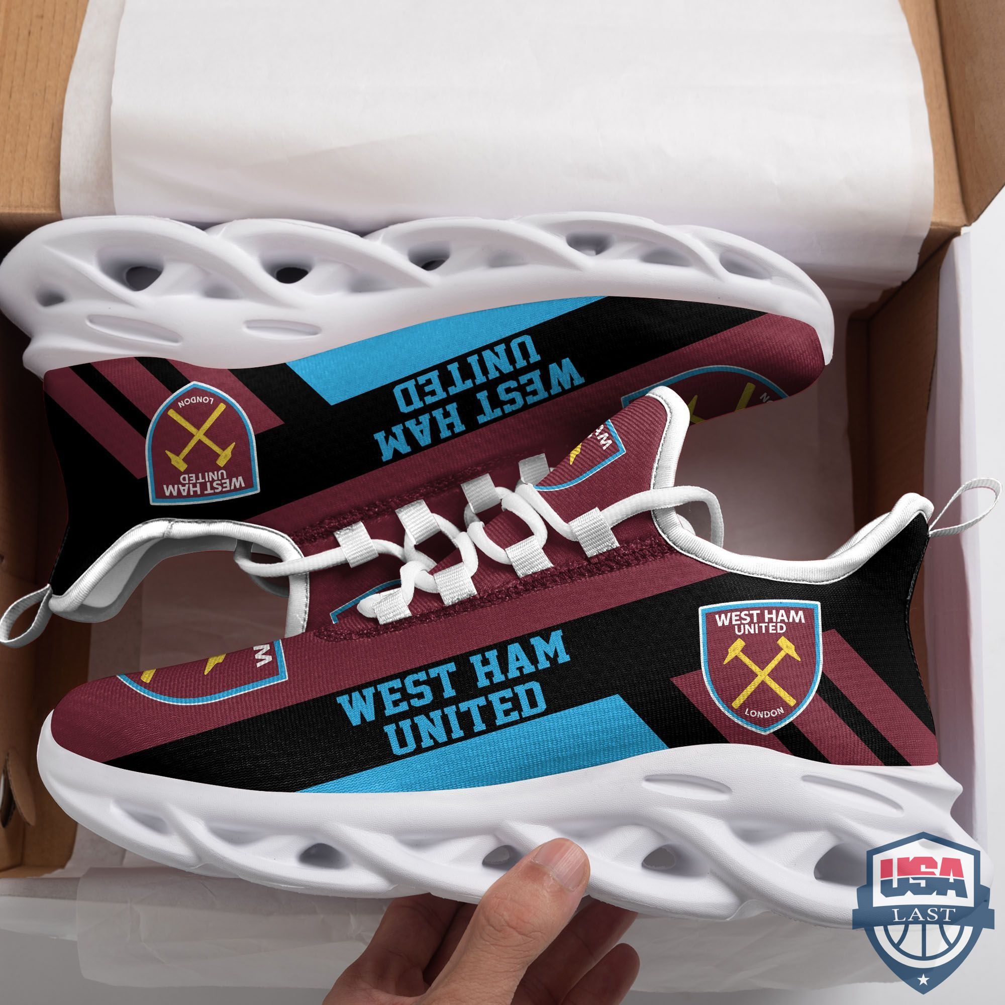 West Ham United Max Soul Sneakers Running Sports Shoes West Ham United Max Soul Sneakers Running Sports Shoes