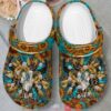 Western Bull Skull Crocband Shoes