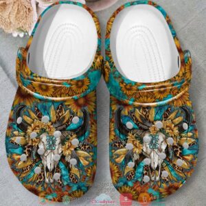 Western Bull Skull Crocband Shoes