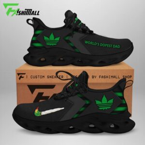 Worlds Dopest Dad Weed Nike Clunky Max Soul Shoes