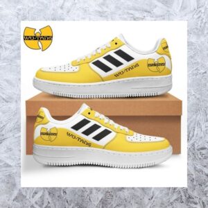 Wutang Clan Yellow Adidas Air Force 1 Shoes