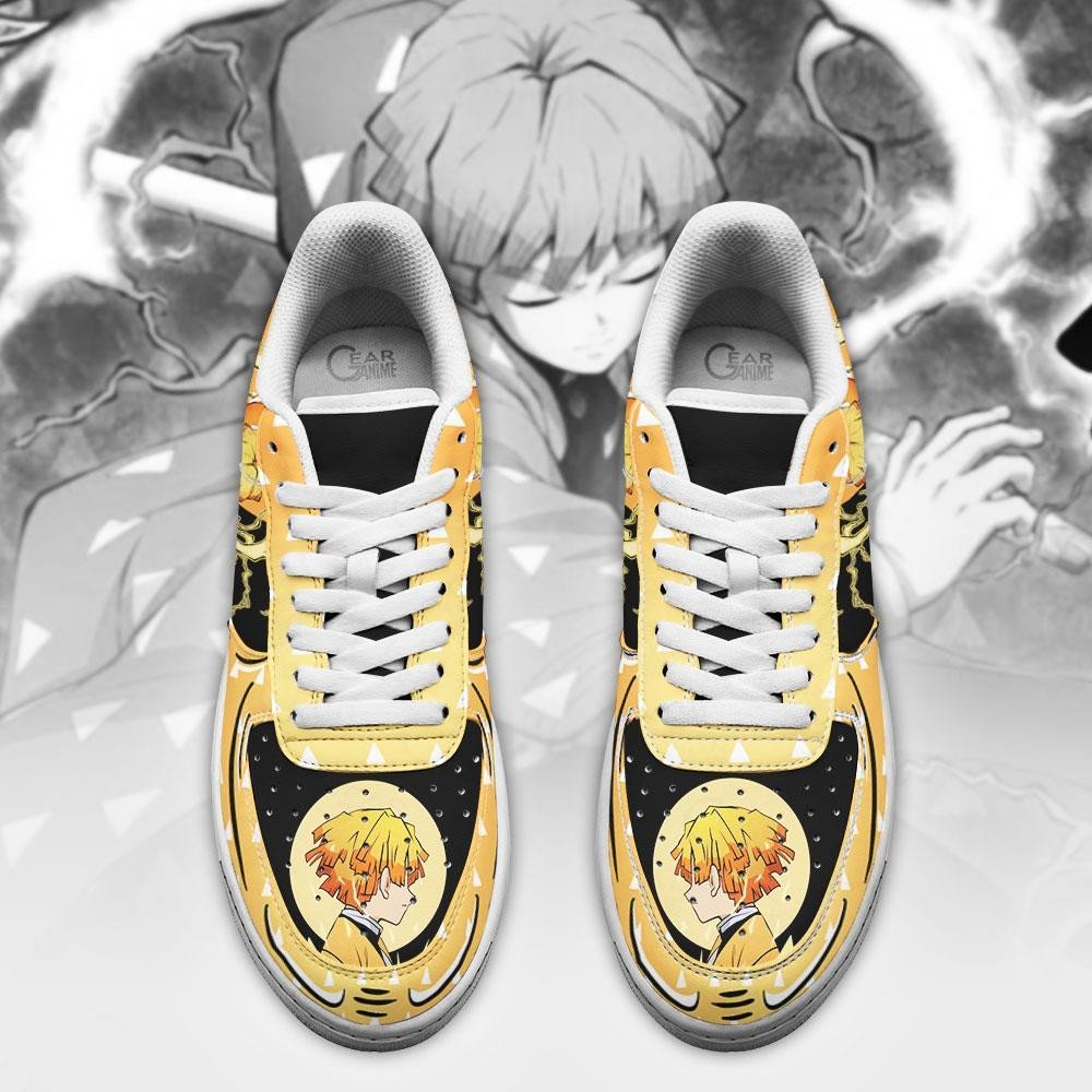 Zenitsu Agatsuma Anime Demon Slayer Air Force Shoes Zenitsu Agatsuma Anime Demon Slayer Air Force Shoes