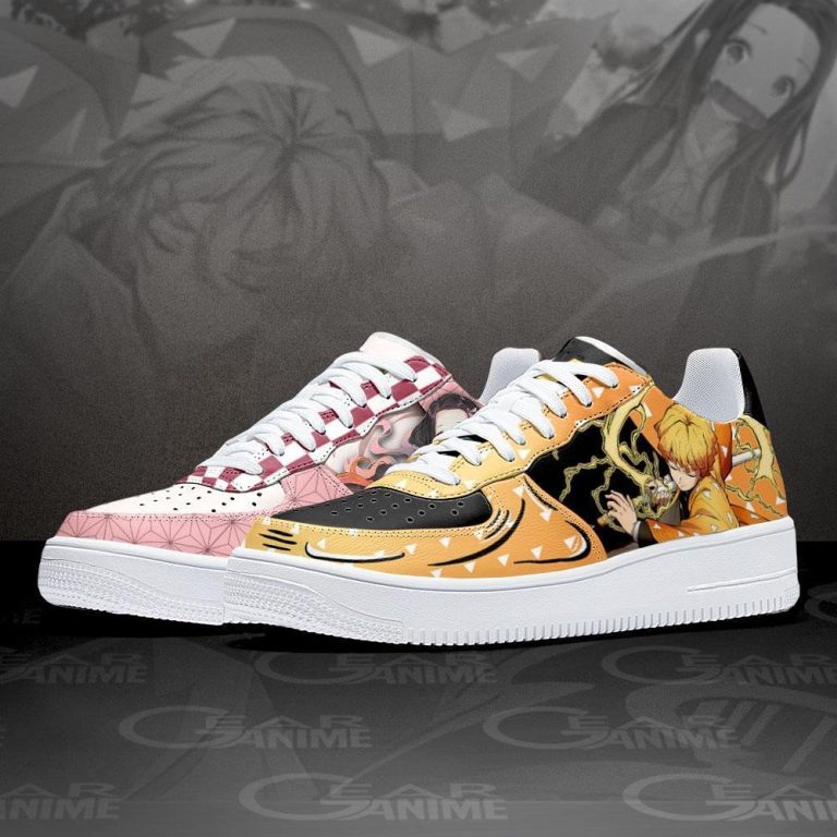 Zenitsu-And-Nezuko-Anime-Demon-Slayer-Air-Force-Shoes-2