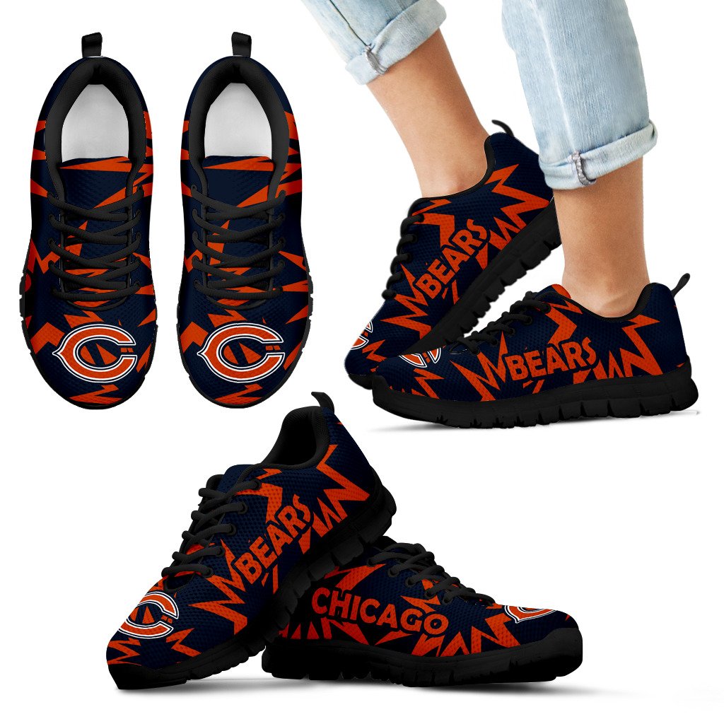 Zig Zag Circle Dizzy Excellent Nice Logo Chicago Bears Sneakers Zig Zag Circle Dizzy Excellent Nice Logo Chicago Bears Sneakers