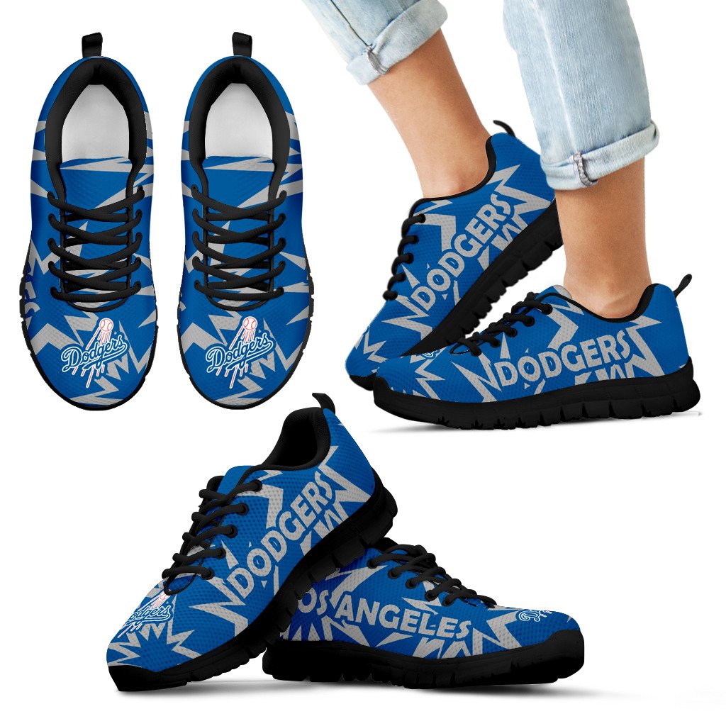 Zig Zag Circle Dizzy Excellent Nice Logo Los Angeles Dodgers Sneakers Zig Zag Circle Dizzy Excellent Nice Logo Los Angeles Dodgers Sneakers
