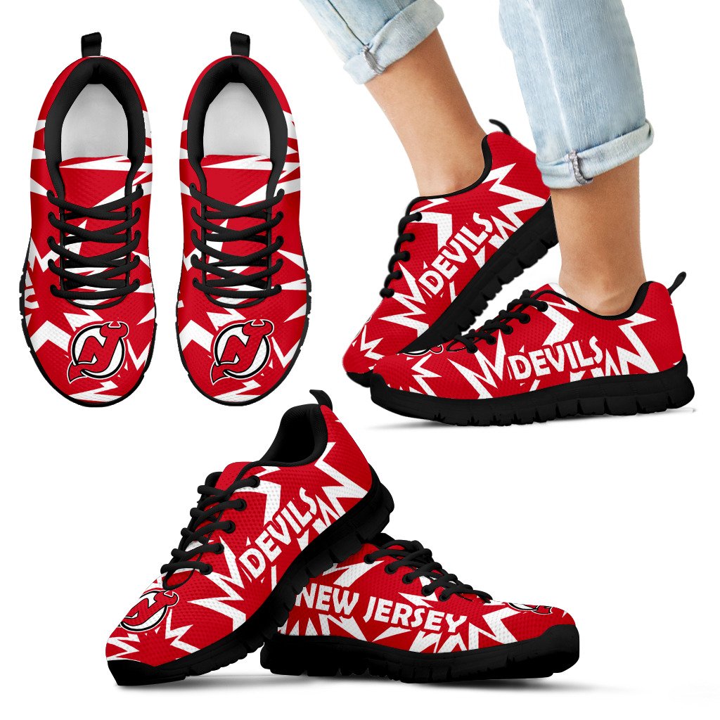 Zig Zag Circle Dizzy Excellent Nice Logo New Jersey Devils Sneakers Zig Zag Circle Dizzy Excellent Nice Logo New Jersey Devils Sneakers