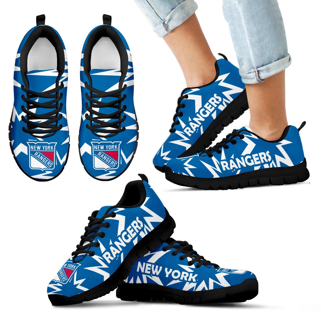 Zig Zag Circle Dizzy Excellent Nice Logo New York Rangers Sneakers Zig Zag Circle Dizzy Excellent Nice Logo New York Rangers Sneakers