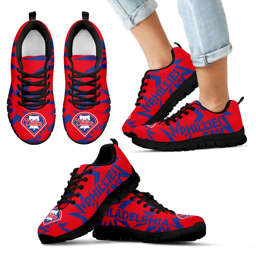 Zig Zag Circle Dizzy Excellent Nice Logo Philadelphia Phillies Sneakers Zig Zag Circle Dizzy Excellent Nice Logo Philadelphia Phillies Sneakers