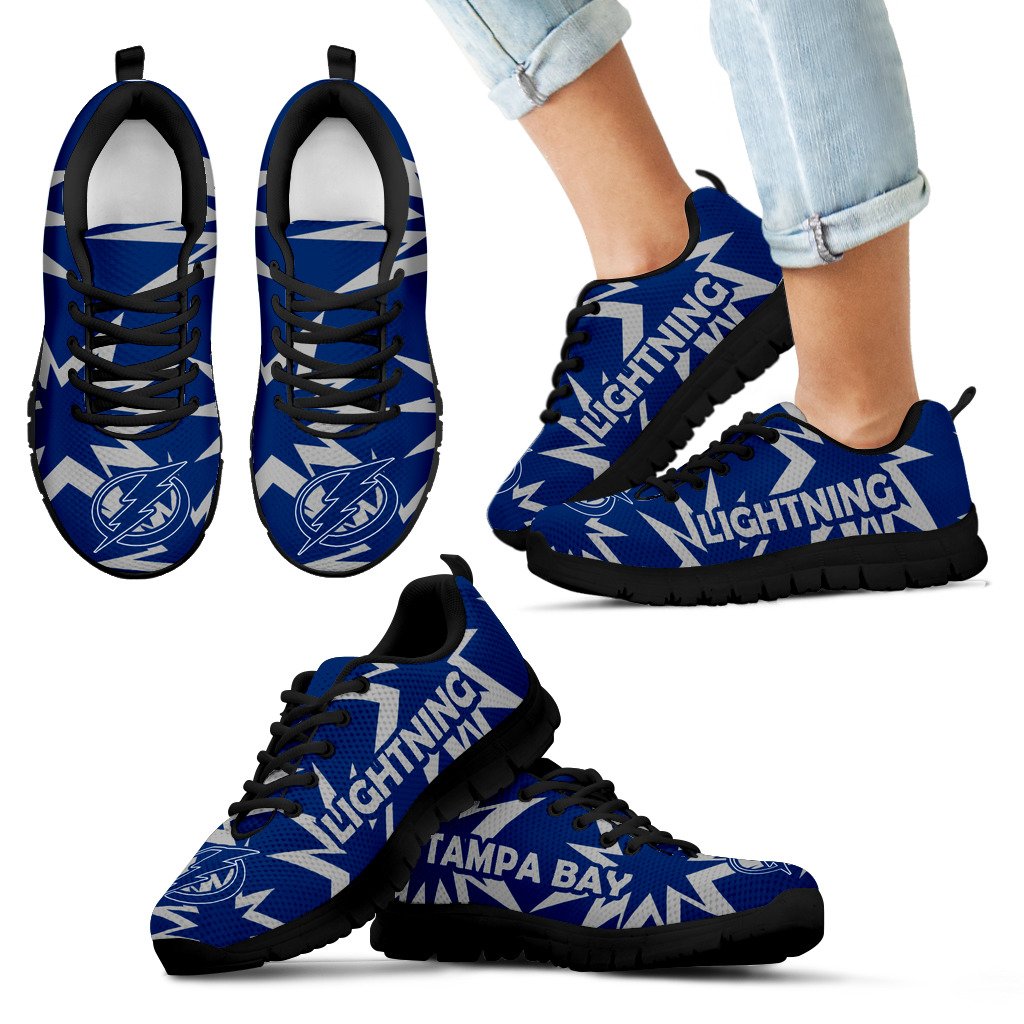 Zig Zag Circle Dizzy Excellent Nice Logo Tampa Bay Lightning Sneakers Zig Zag Circle Dizzy Excellent Nice Logo Tampa Bay Lightning Sneakers