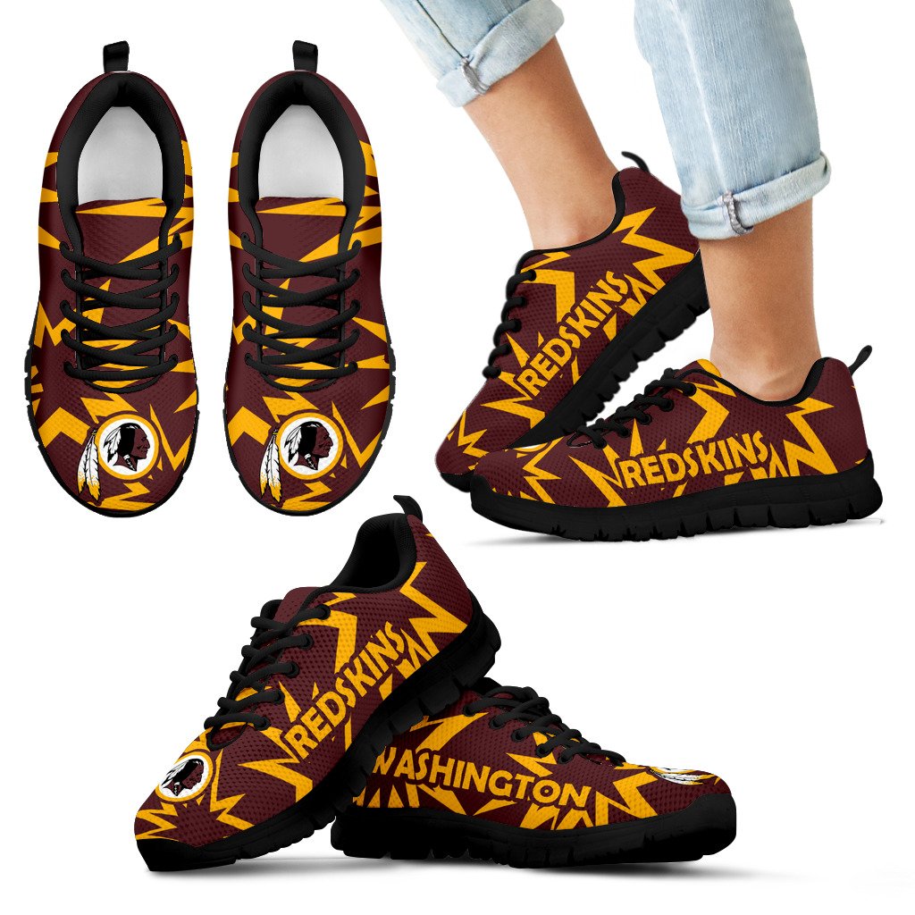 Zig Zag Circle Dizzy Excellent Nice Logo Washington Redskins Sneakers Zig Zag Circle Dizzy Excellent Nice Logo Washington Redskins Sneakers