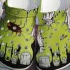 Zombie Crocs Crocband Clog Zombie Foot Crocs 3D Print Crocs For Zombie Film Lover Classic Clogs