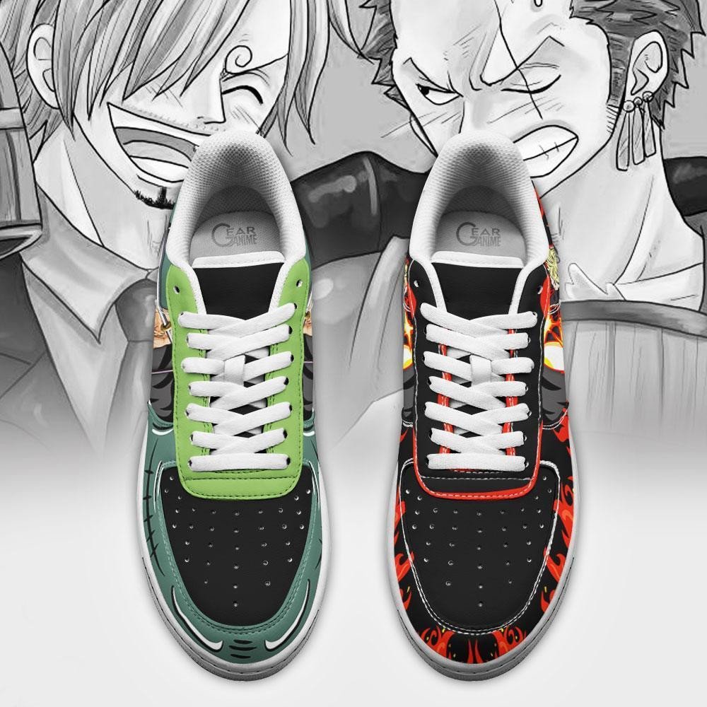 Zoro And Sanji Anime One Piece Air Force Shoes Zoro And Sanji Anime One Piece Air Force Shoes